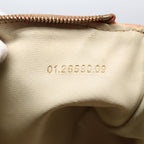 FENDI Zucchino Canvas Hand Bag Enamel Orange Gold90583