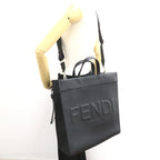 FENDI 2Way Tote Handbag Tote bag Leather Black