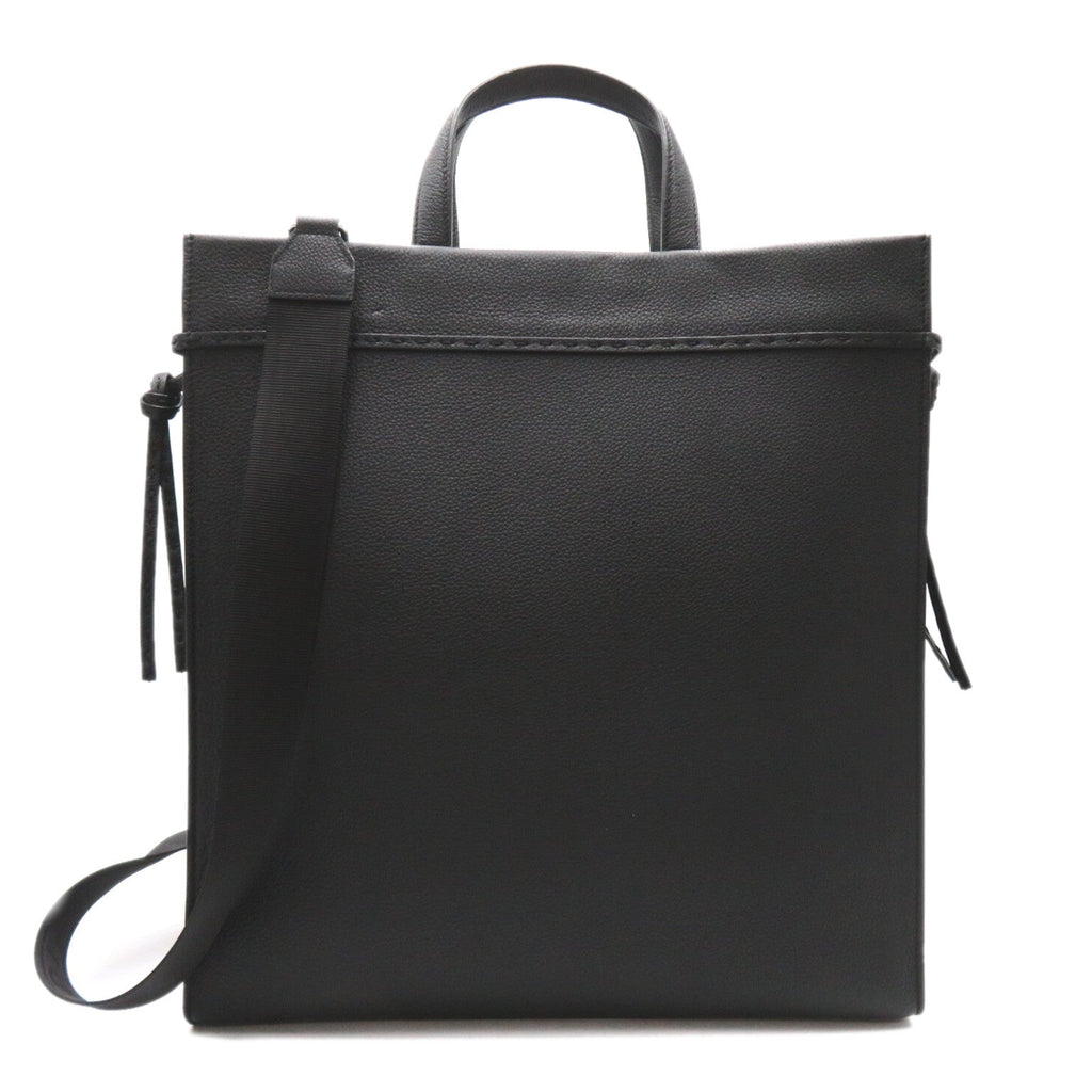 FENDI 2Way Tote Handbag Tote bag Leather Black
