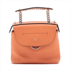 Fendi  Leather Backpack/Rack Orange 8BZ041