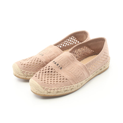 Dior Flat shoes Canvas Pink beige Espadrilles