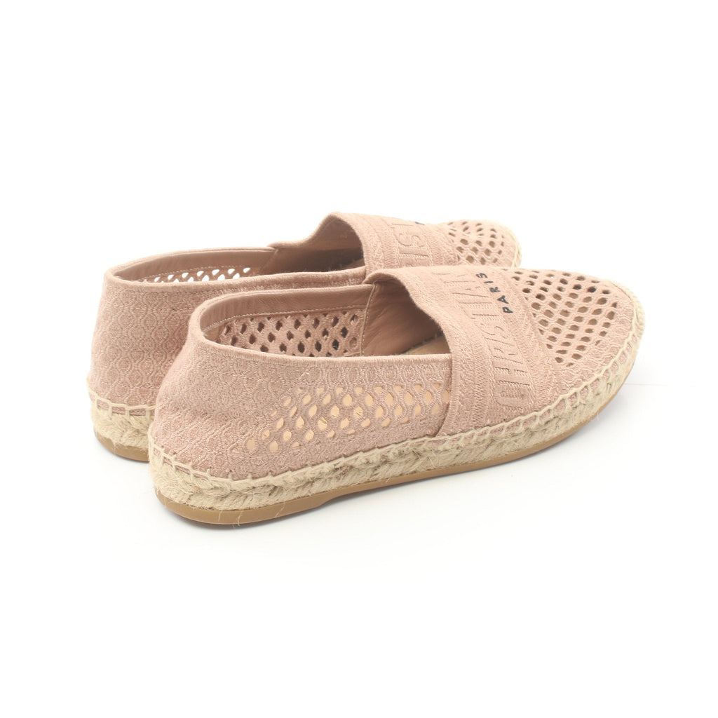 Dior Flat shoes Canvas Pink beige Espadrilles