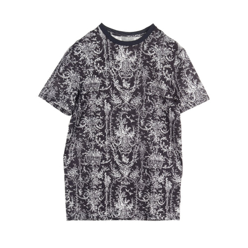 Dior T-shirt Crew neck All-over pattern Cotton Navy White