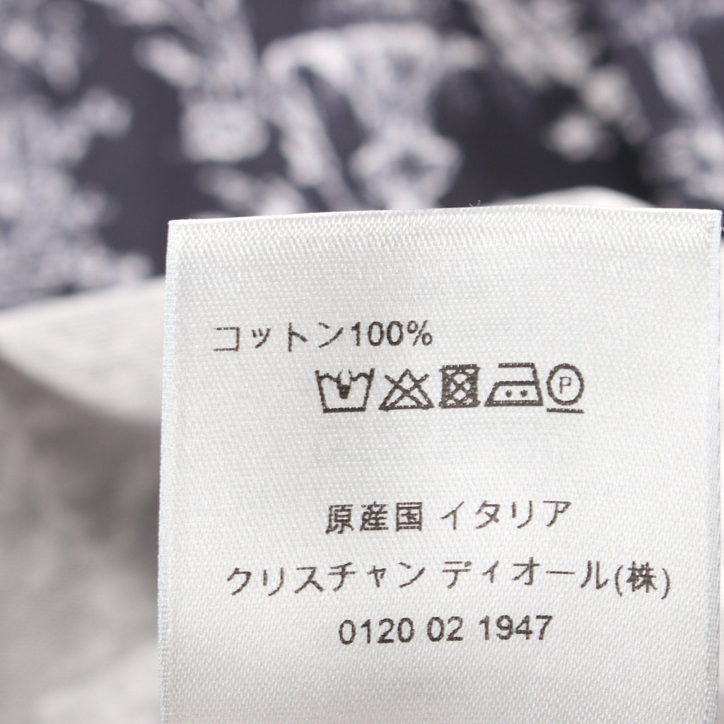 Dior T-shirt Crew neck All-over pattern Cotton Navy White