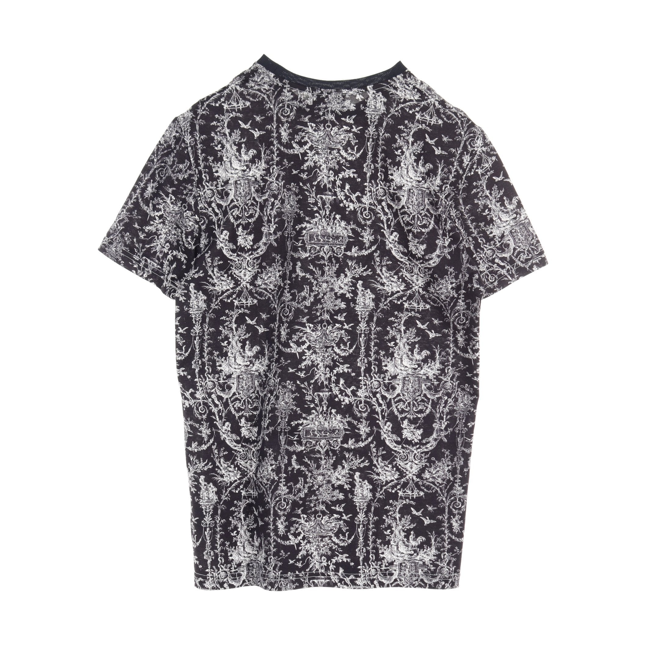 Dior T-shirt Crew neck All-over pattern Cotton Navy White
