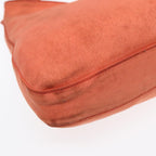 FENDI Mamma Baguette Shoulder Bag Nylon Orange Silver90787