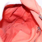 FENDI Mamma Baguette Shoulder Bag Nylon Orange Silver90787