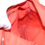 FENDI Mamma Baguette Shoulder Bag Nylon Orange Silver90787