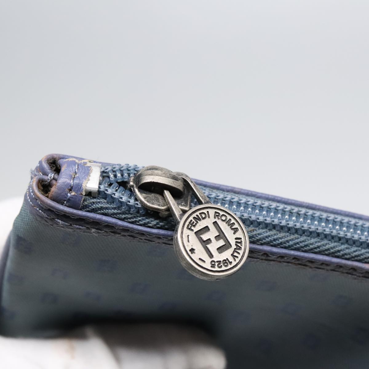 FENDI Clutch Bag PVCCanvas Blue90806