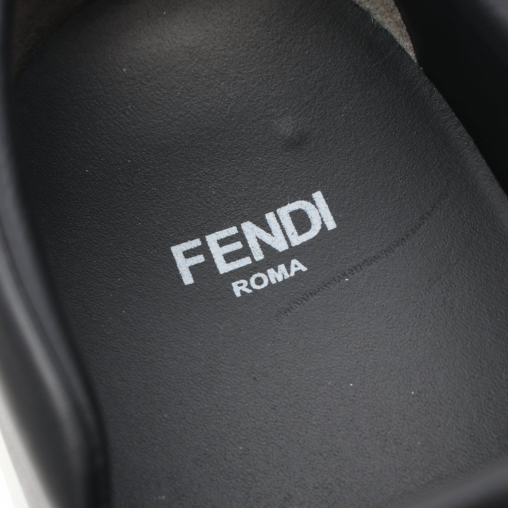 FENDI BAG BUG SLIP-ON Monster Slip-ons Leather Black Yellow White