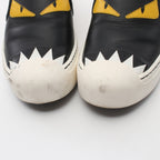 FENDI BAG BUG SLIP-ON Monster Slip-ons Leather Black Yellow White