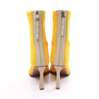 FENDI Knit Boots Fabric Yellow Pointed toe