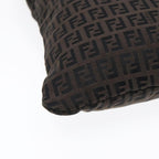 FENDI Zucchino Canvas Tote Bag Dark Brown90829