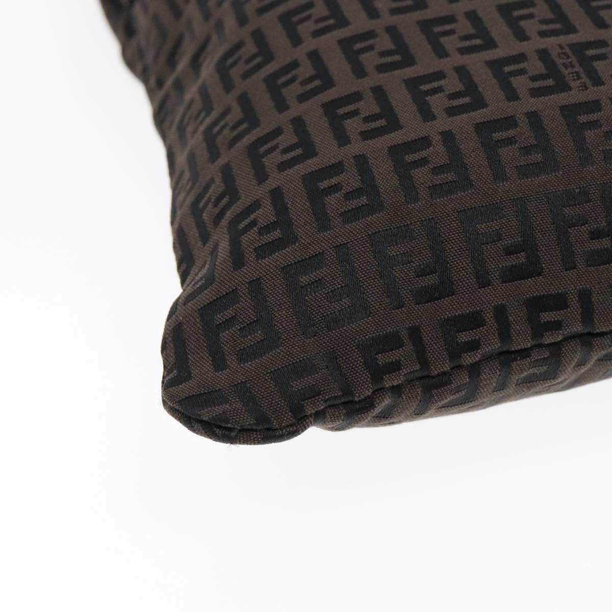 FENDI Zucchino Canvas Tote Bag Dark Brown90829