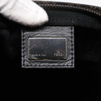 FENDI Zucchino Canvas Tote Bag Dark Brown90829