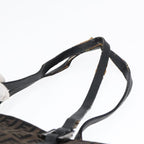 FENDI Zucchino Canvas Tote Bag Dark Brown90829