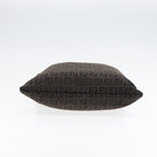FENDI Zucchino Canvas Tote Bag Dark Brown90829