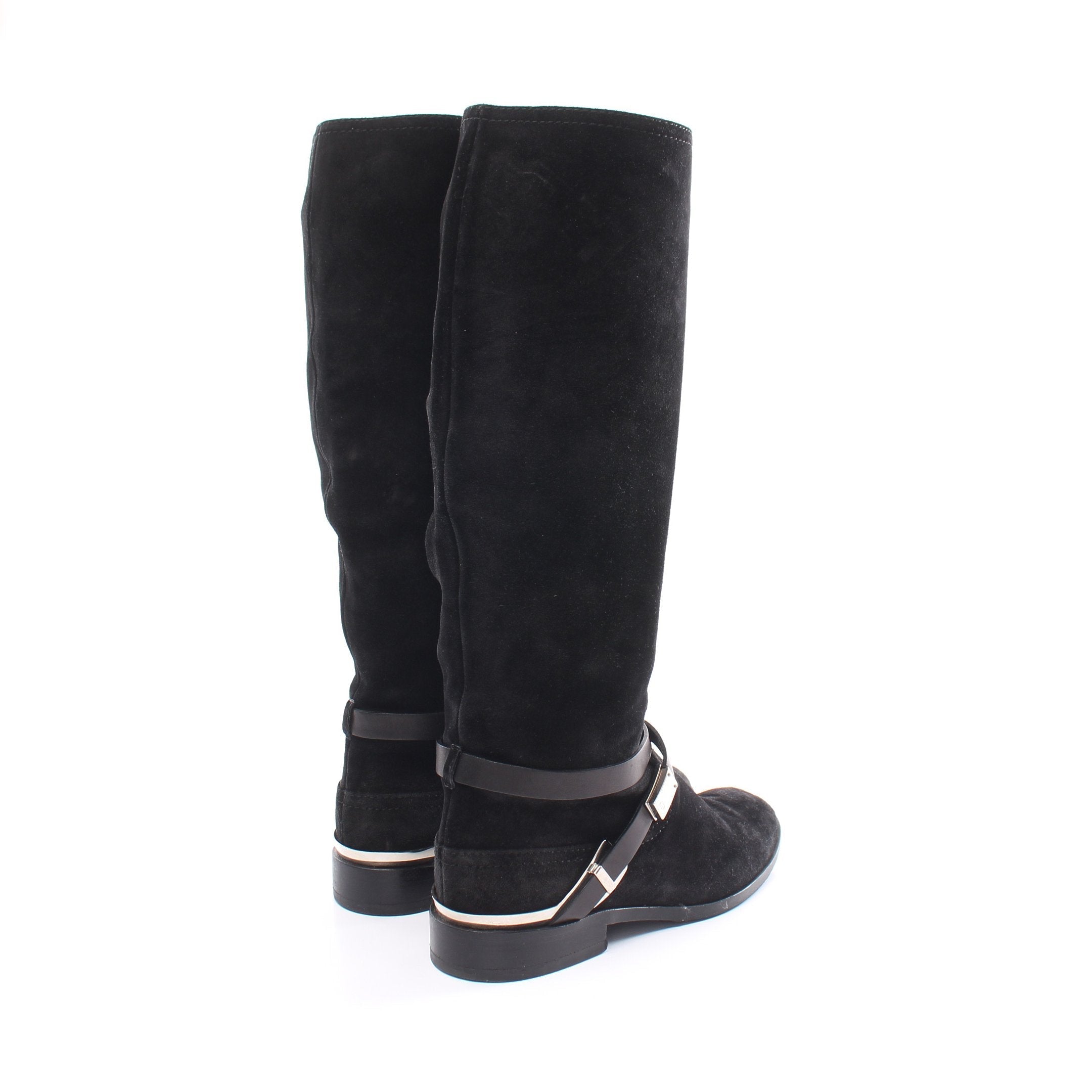 Dior Long Boots Suede Black