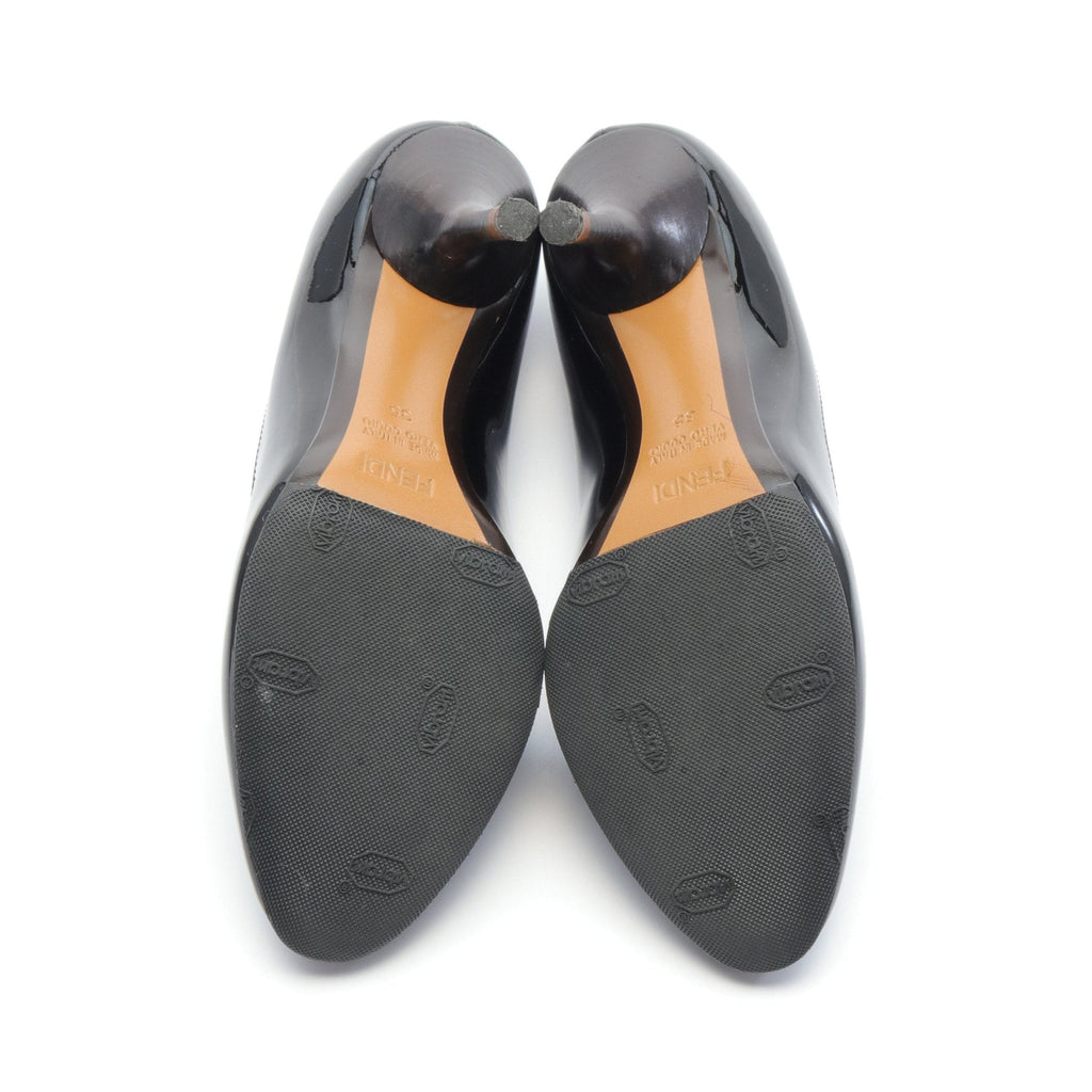 FENDI Pumps Patent leather Black