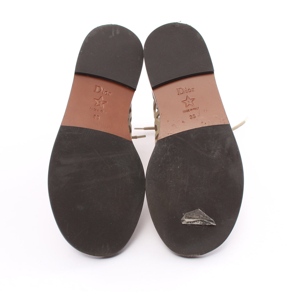 Dior D-TRAP Sandals Leather Beige