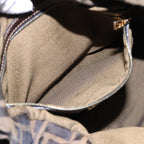 FENDI Zucca Canvas Shoulder Bag Brown Black gold90868