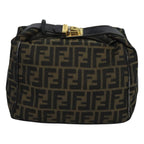 FENDI Zucca Canvas Pouch Brown Black90910
