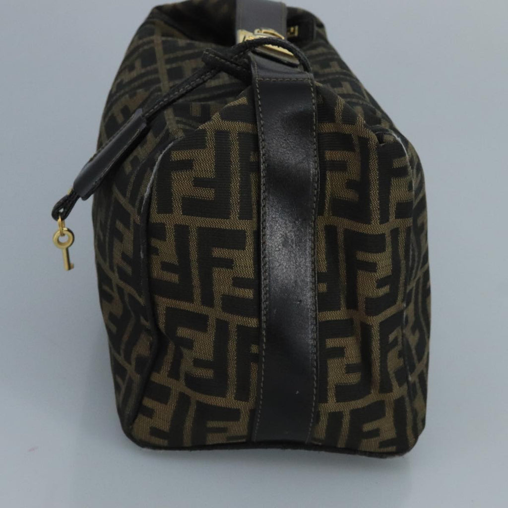 FENDI Zucca Canvas Pouch Brown Black90910