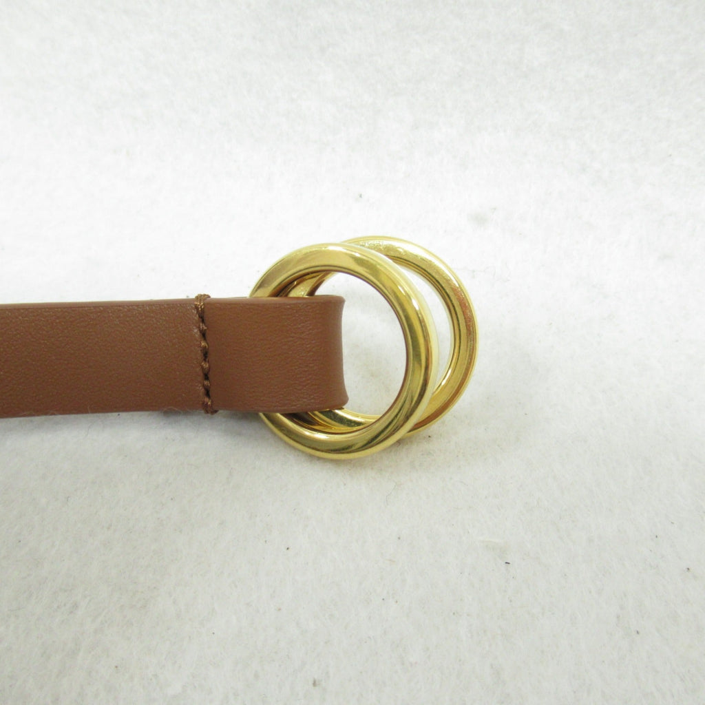 Dior Mesh Double Belt Belt Calfskin (cowhide) Brown