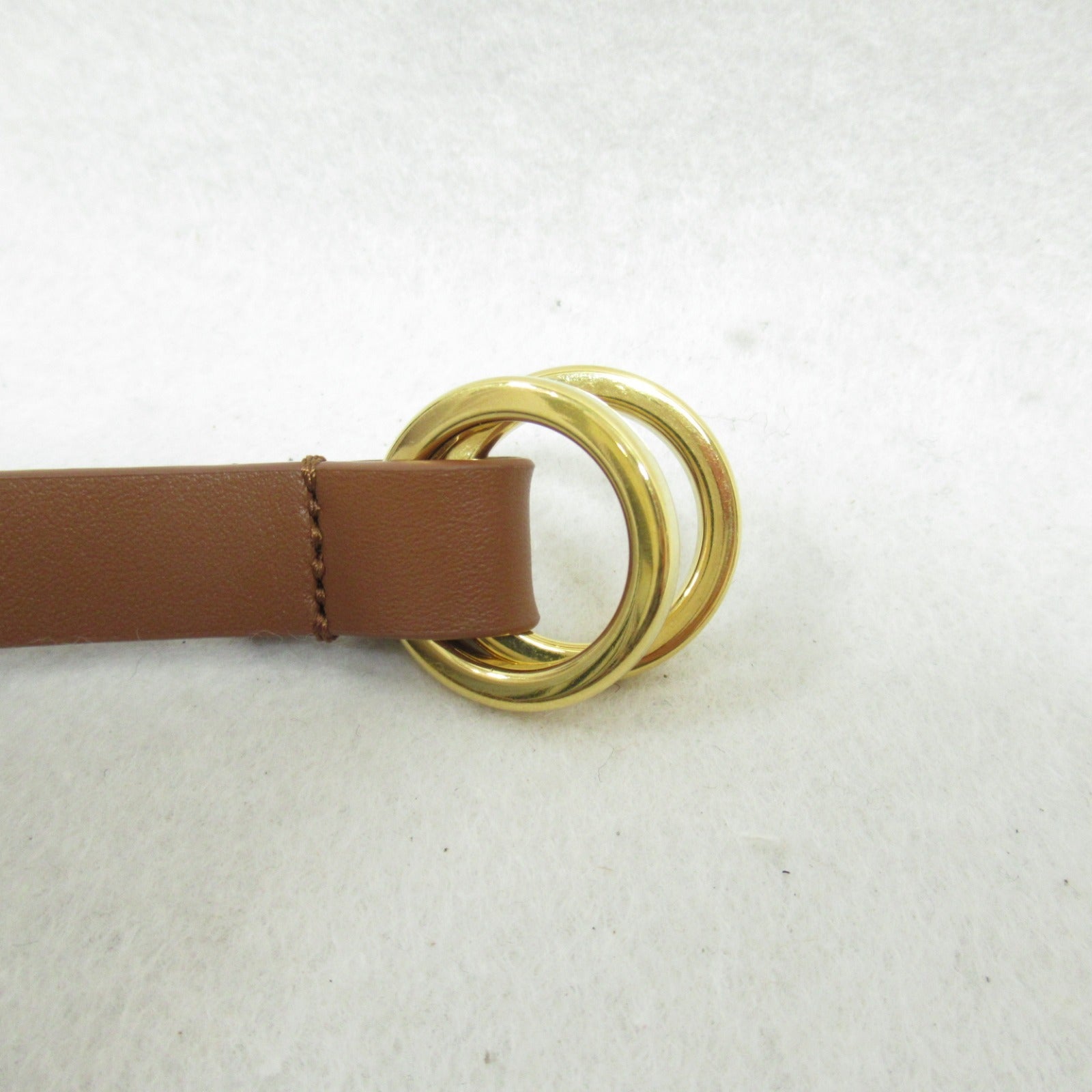 Dior Mesh Double Belt Belt Calfskin (cowhide) Brown