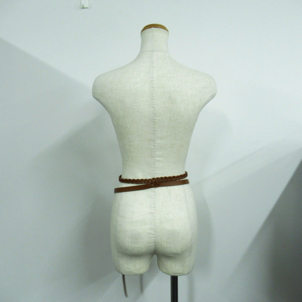 Dior Mesh Double Belt Belt Calfskin (cowhide) Brown