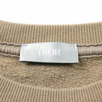 Dior DIOR * Travis Scott CACTUS JACK Oversize Sweatshirt Crew neck Cotton Khaki brown