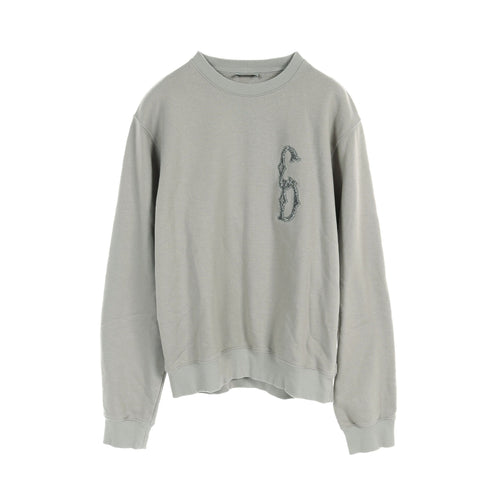 Dior CD logo Sweatshirt Crew neck Cotton Gray