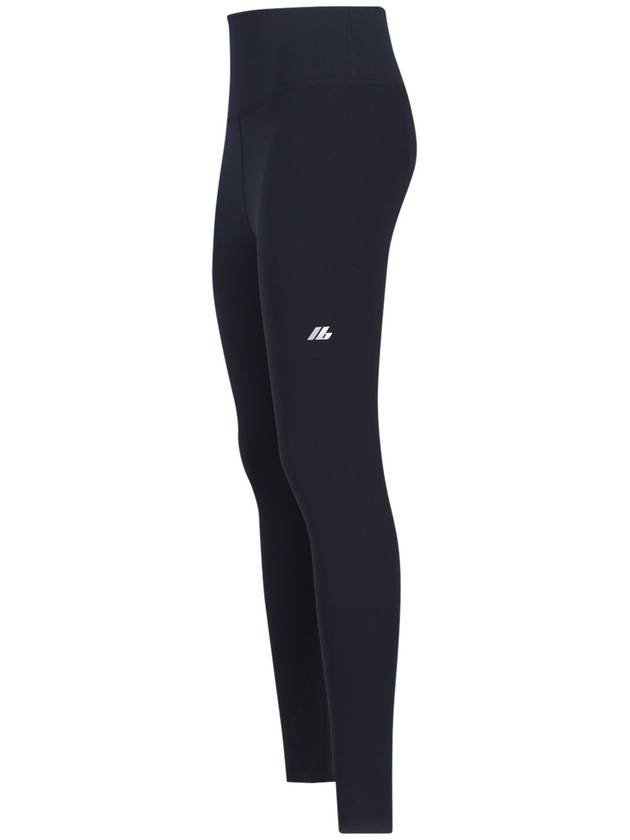 Balenciaga reflective logo leggings black