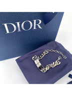 Chain Link Bracelet Silver Dior