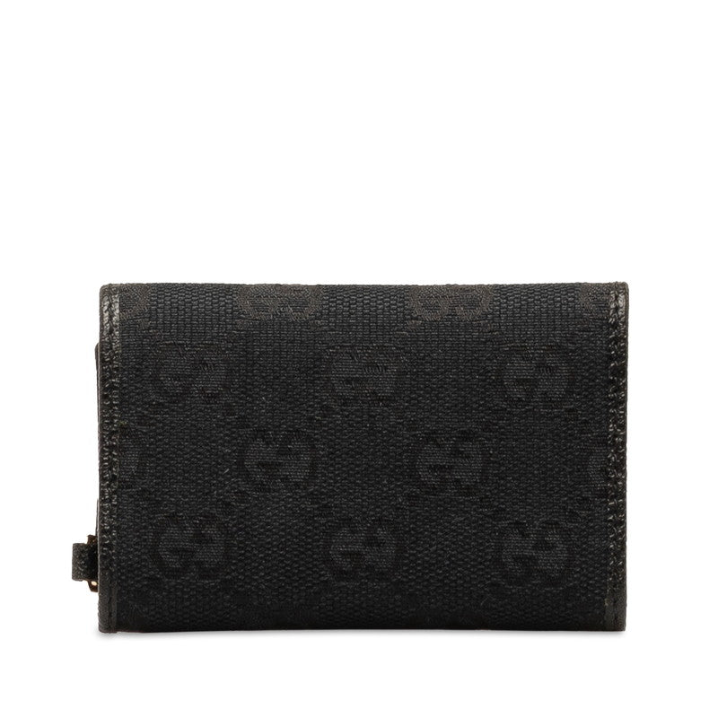 Gucci GG Canvas Leather Key Case