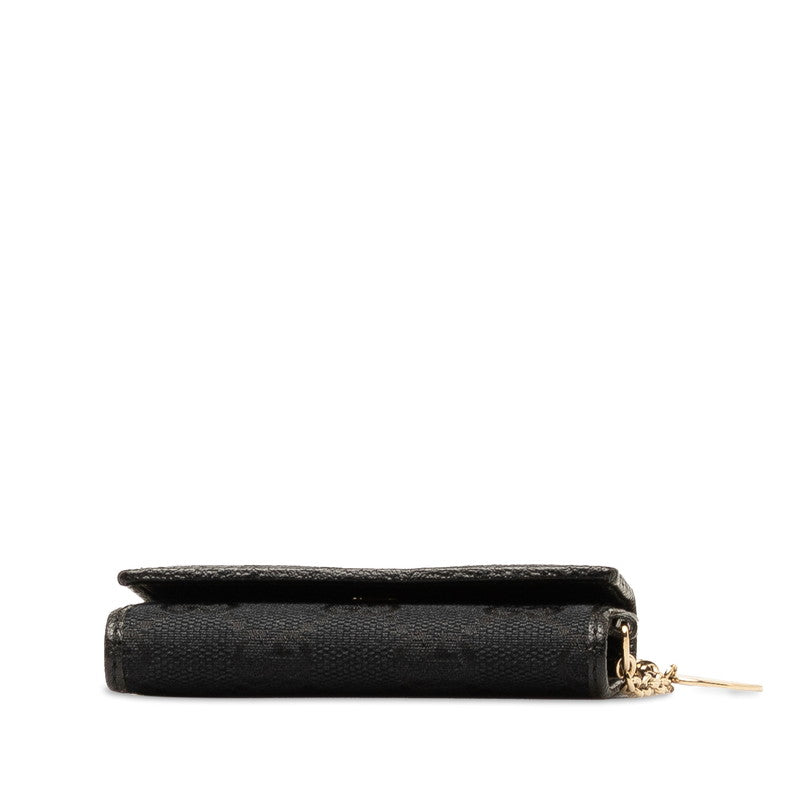 Gucci GG Canvas Leather Key Case
