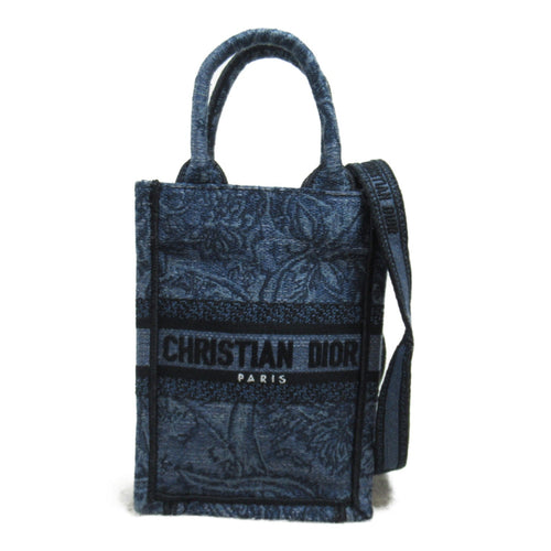 Dior Book tote Vertical Bag Mini Shoulder bag Shoulder bag Canvas Denim Canvas Blue Denim Blue