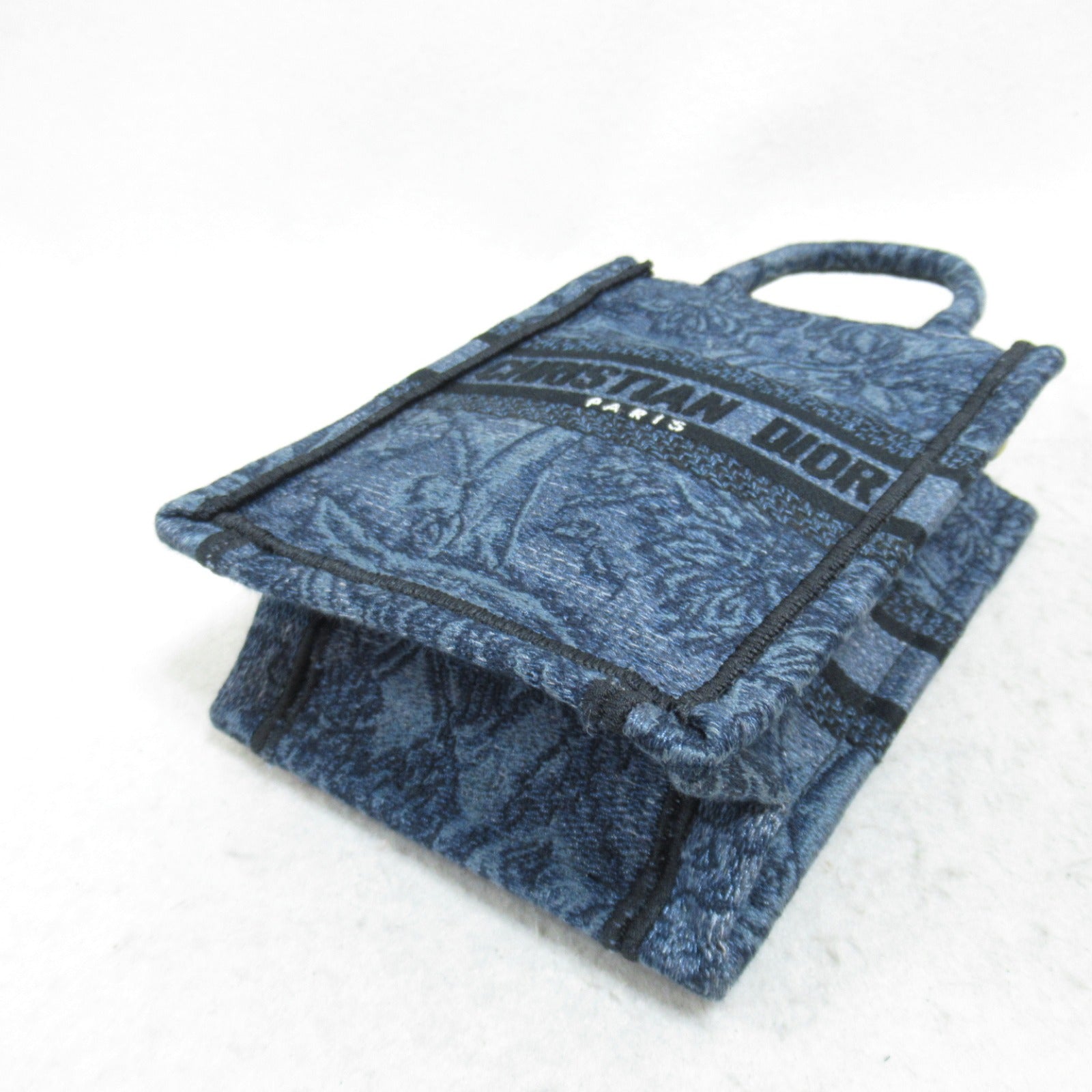 Dior Book tote Vertical Bag Mini Shoulder bag Shoulder bag Canvas Denim Canvas Blue Denim Blue