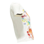 Christian Dior floral bead embellished lace V-neck t-shirt