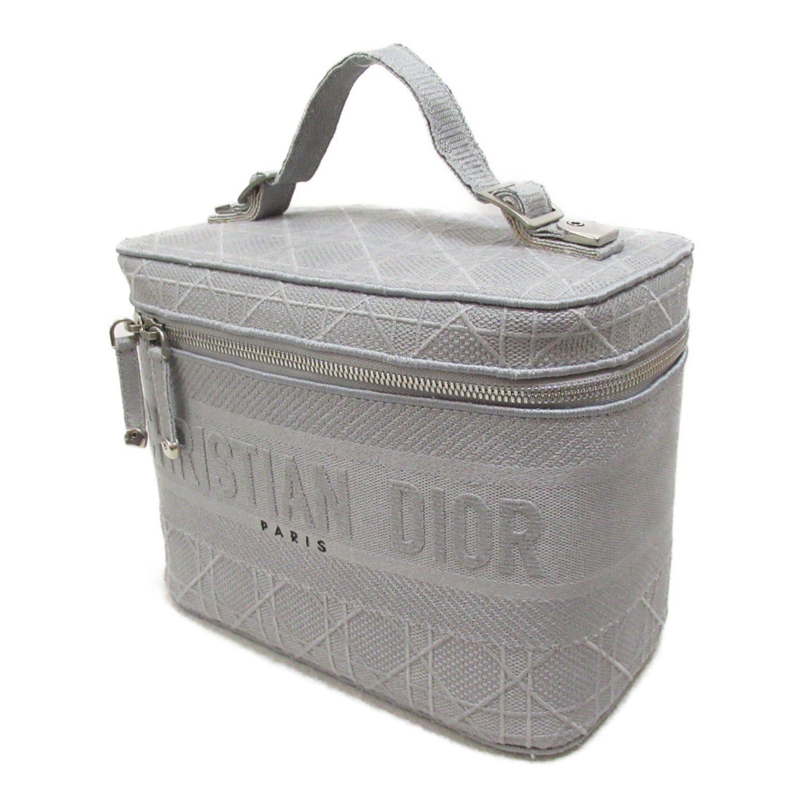 Dior Vanity bag Handbag Canvas Gray