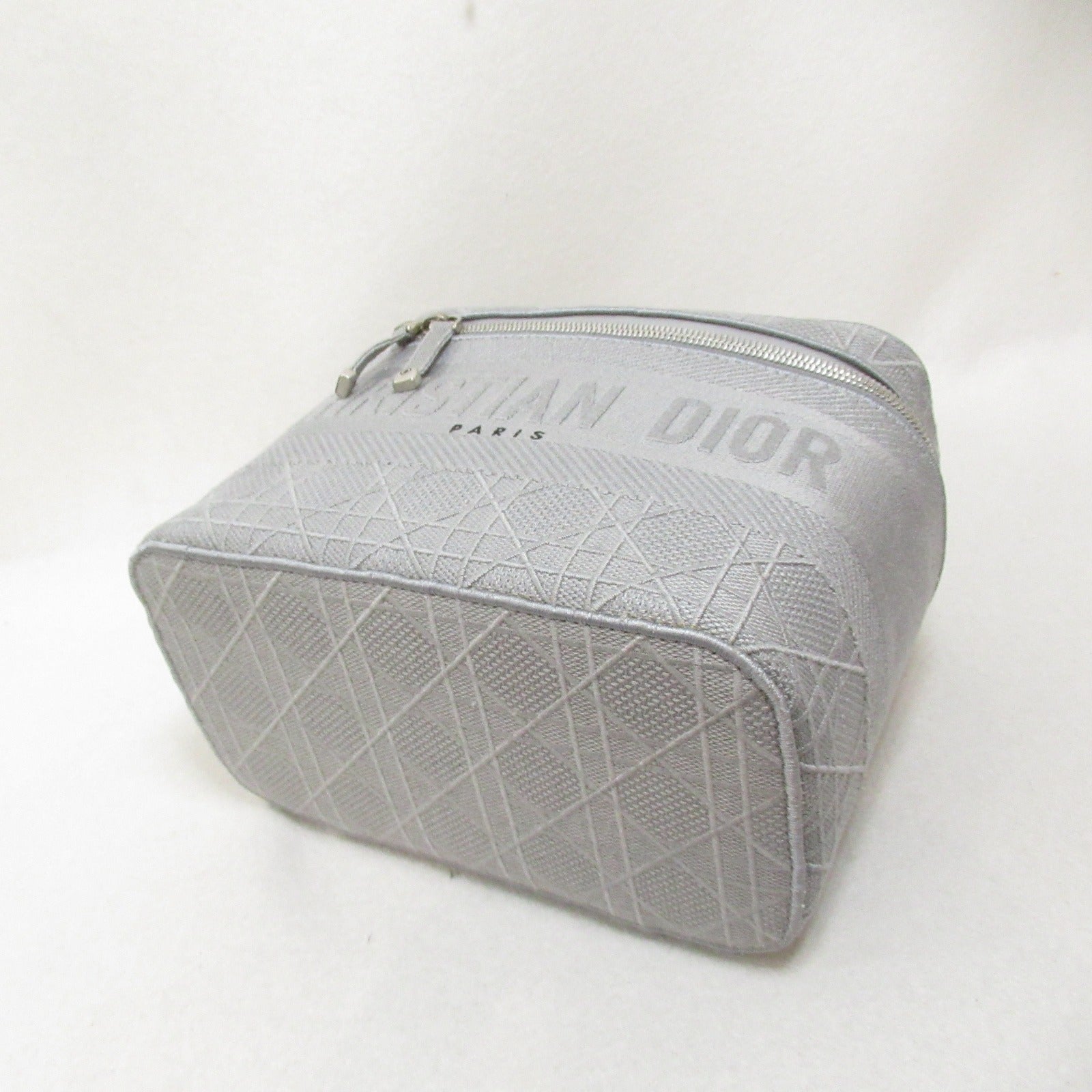 Dior Vanity bag Handbag Canvas Gray