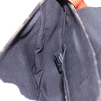 FENDI Zucca Canvas Shoulder Bag Brown Black Orange91226