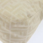 FENDI Zucca Canvas Mamma Baguette Shoulder Bag Beige Silver91229