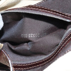 FENDI Zucca Canvas Mamma Baguette Shoulder Bag Beige Silver91229