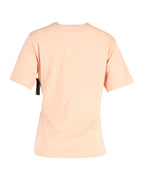 Chloe Heart Logo T-Shirt in Peach Cotton
