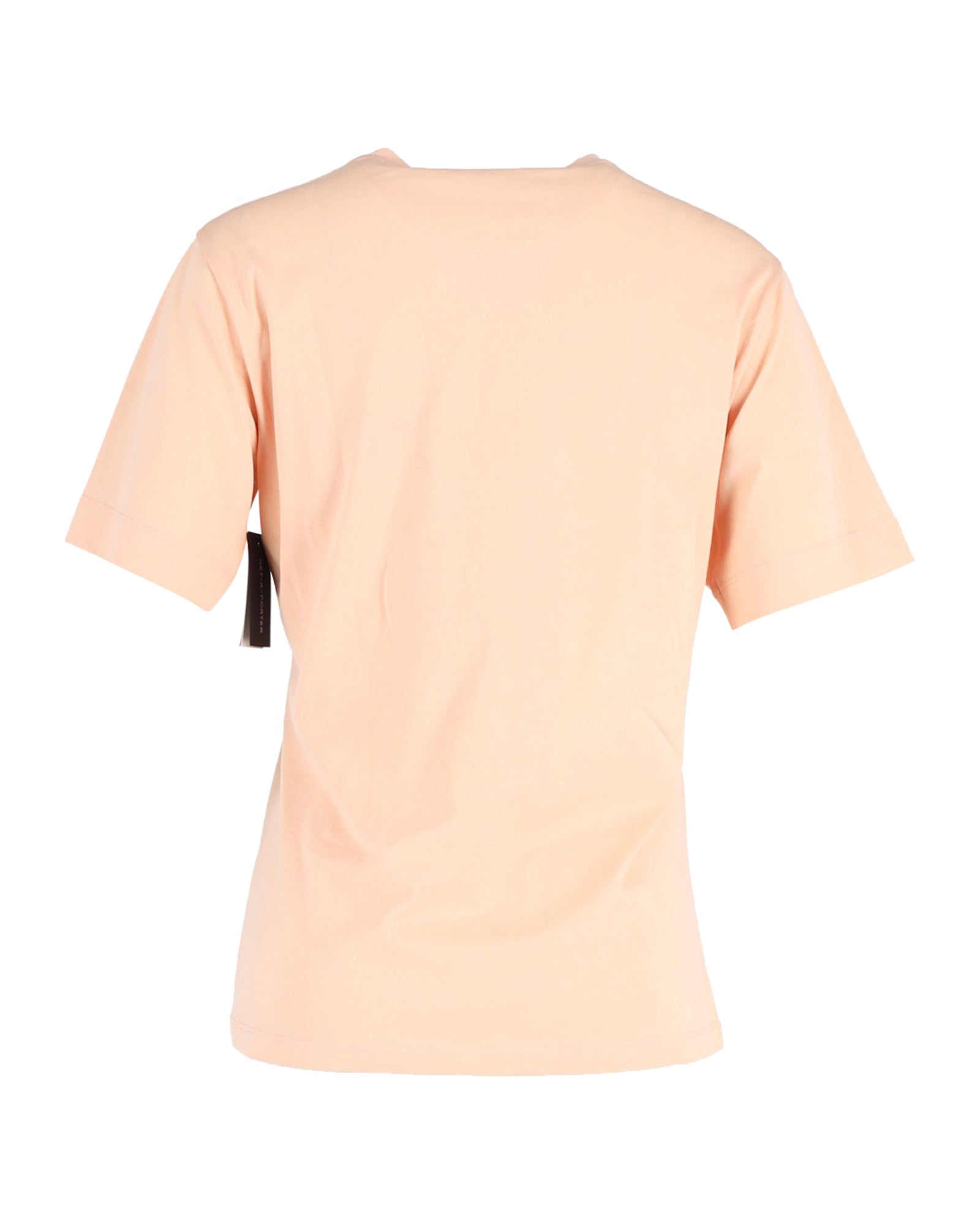 Chloe Heart Logo T-Shirt in Peach Cotton