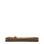 Fendi Zkino Long Wallet 8M0000 Beige Brown Canvas Leather Ladies Fendi