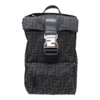 FENDI Rucksack Backpack Backpack Rucksack Fabric Black