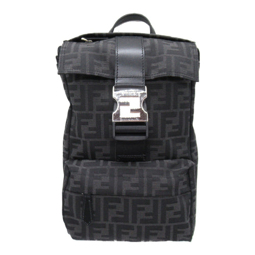 FENDI Rucksack Backpack Backpack Rucksack Fabric Black
