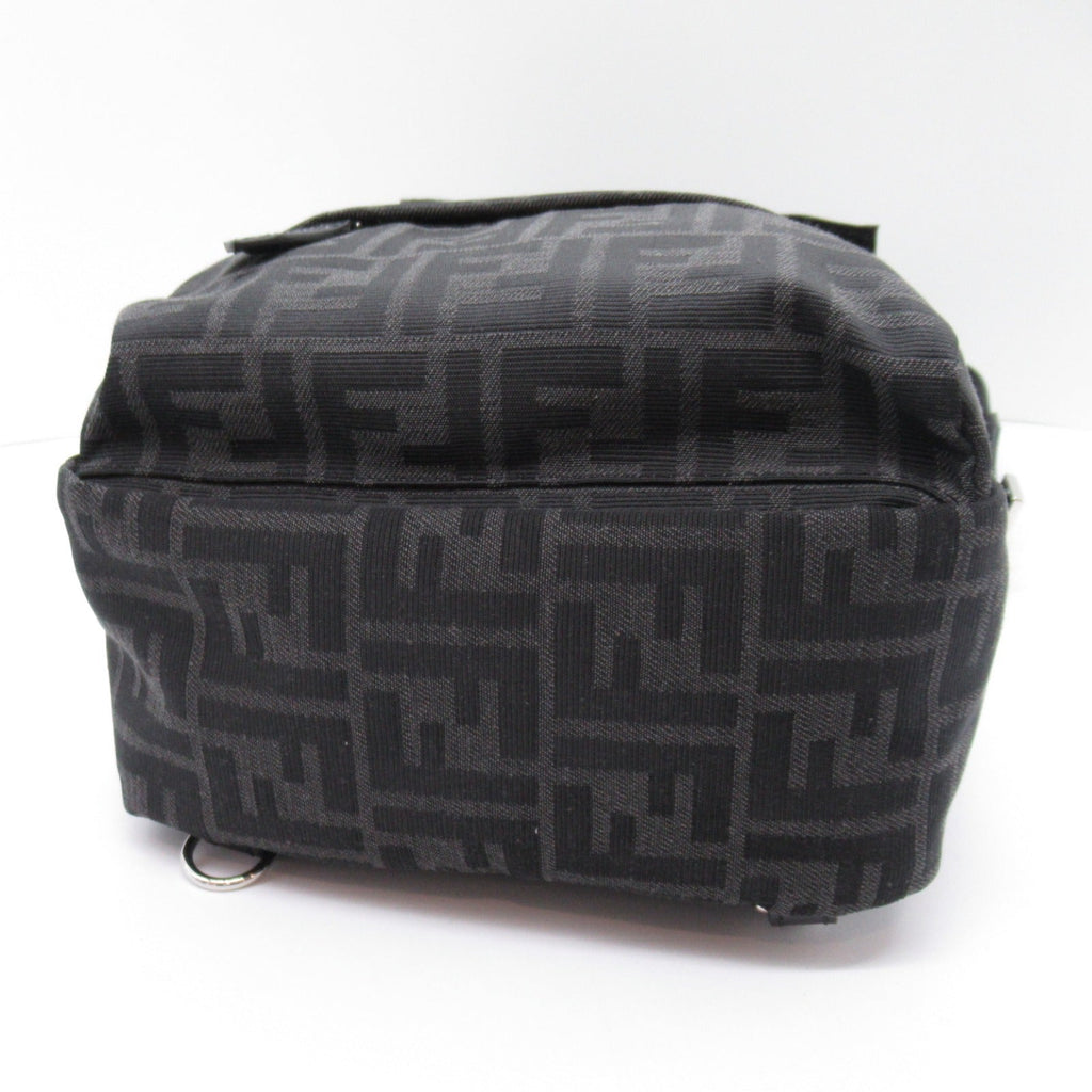 FENDI Rucksack Backpack Backpack Rucksack Fabric Black